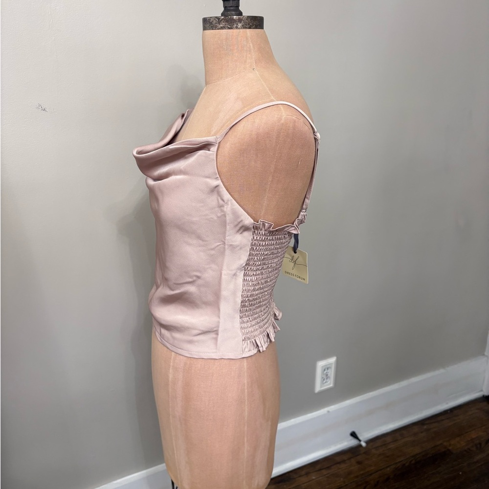 Dress Forum Soft Pink Cowl Neck Top - Picture 5 of 12